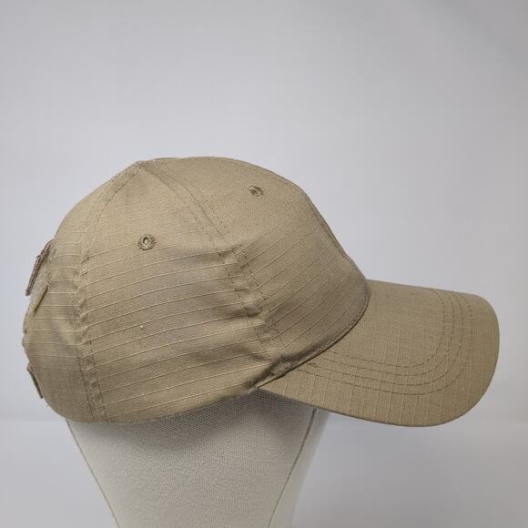 Thunder Strapback Baseball Cap Brown One Size Adjustable 6 Panel Blank - Picture 4 of 7